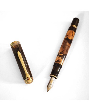 Stylo-plume à piston Pelikan Souverän M600 Art Collection Georg Tippel, plume or 14 carats
