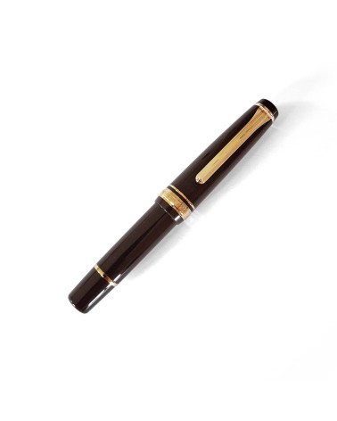 Stylo-plume Sailor PG Slim Mini Gold Puff Brown, bec or 14 carats