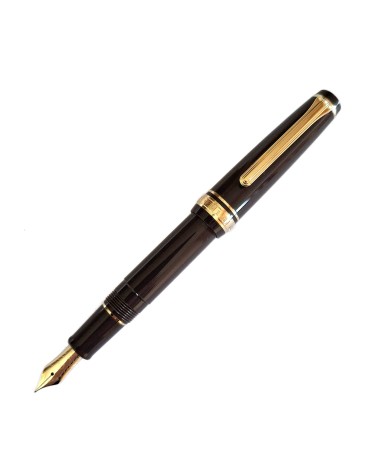 Stylo-plume Sailor PG Slim Mini Gold Puff Brown, bec or 14 carats