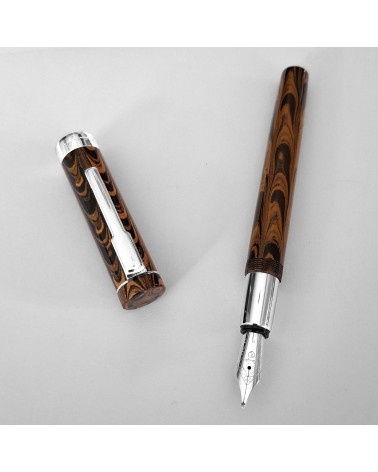 Stylo-plume Récife Manaus Victory Senior Ripple Orange, bec acier