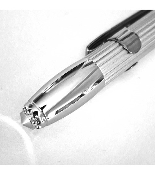 Stylo-bille Récife Iron Age Gotham Shakin Acier mat, fabriqué en France