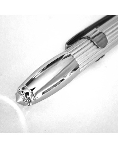 Stylo-bille Récife Iron Age Gotham Shakin Acier mat, fabriqué en France