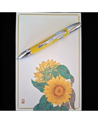 Stylo-bille Récife Riviera Shakin Jaune_Carte Posta Collect