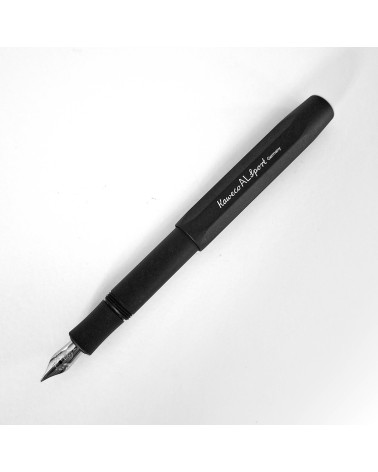 Stylo-plume Kaweco AL Sport Black, fabriqué en Allemagne