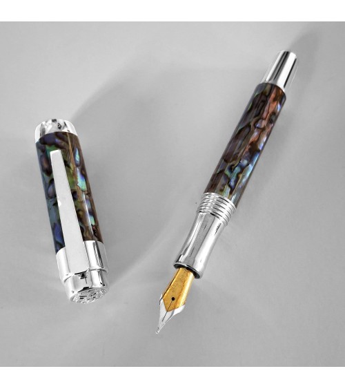 Stylo-plume Laban Abalone, bec largeur M, fabriqué à Taïwan