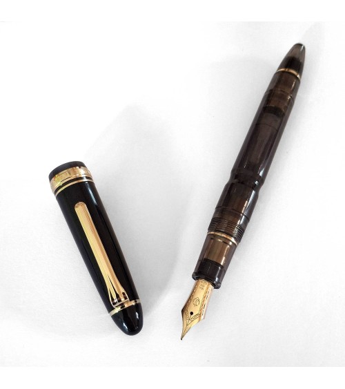 Stylo-plume Sailor 1911L Realo Gold-Smoky Black, bec or 18 carats