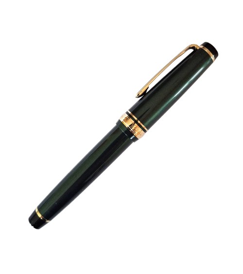 Stylo-plume Sailor PG slim Shikiori Setsugetsu Soraha Metallic Green, bec or 14 carats largeur EF