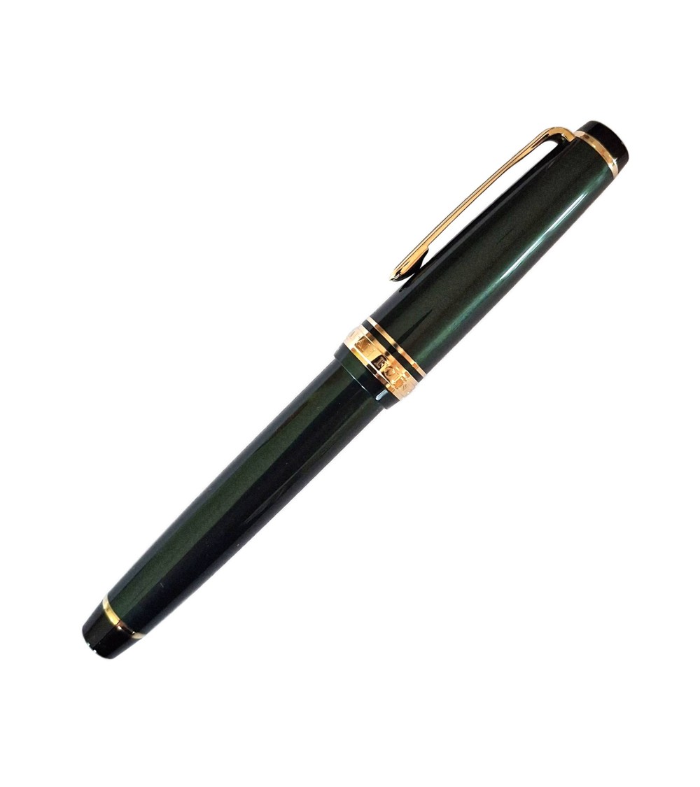 Stylo-plume Sailor PG slim Shikiori Setsugetsu Soraha Metallic Green, bec or 14 carats largeur EF