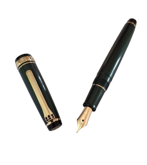 Stylo-plume Sailor PG slim Shikiori Setsugetsu Soraha Metallic Green, bec or 14 carats largeur EF