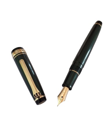 Stylo-plume Sailor PG slim Shikiori Setsugetsu Soraha Metallic Green, bec or 14 carats largeur EF