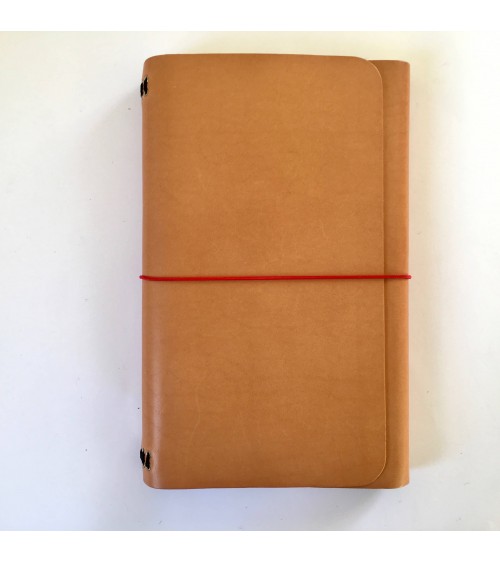 Roadbook Louise Carmen, couverture cuir naturel, L'Ecritoire design, Lausanne