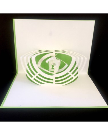 Carte Rifletto, Rondo green, fabriquée en Allemagne. L'Ecritoire design, Lausanne.