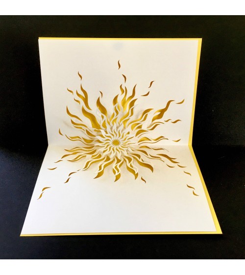 Carte Rifletto, Soleil, fabriquée en Allemagne. L'Ecritoire design, Lausanne.