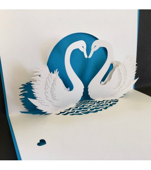 Carte Rifletto, Cygnes, fabriquée en Allemagne. L'Ecritoire design, Lausanne.