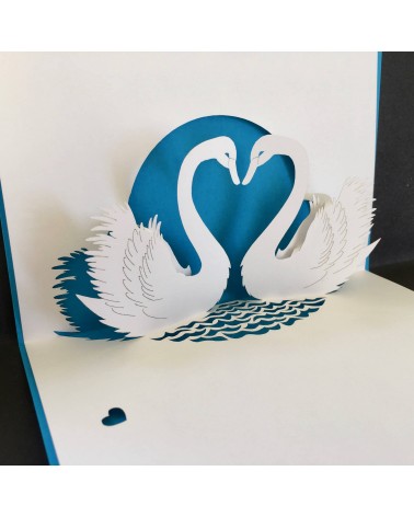 Carte Rifletto, Cygnes, fabriquée en Allemagne. L'Ecritoire design, Lausanne.