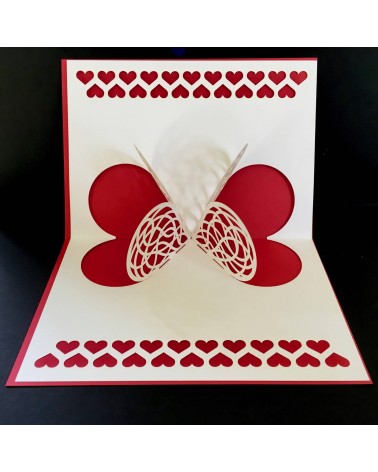 Carte Rifletto, Coeurs, fabriquée en Allemagne. L'Ecritoire design, Lausanne.