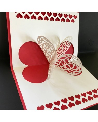 Carte Rifletto, Coeurs, fabriquée en Allemagne. L'Ecritoire design, Lausanne.