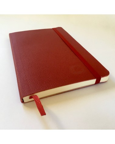 Carnet Moleskine cuir couverture souple, bordeaux, à L'Ecritoire design, Lausanne.