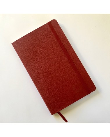 Carnet Moleskine cuir couverture souple, bordeaux, à L'Ecritoire design, Lausanne.