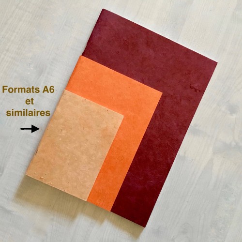 Carnets format type A6 (small). A6 size (or similar) notebooks