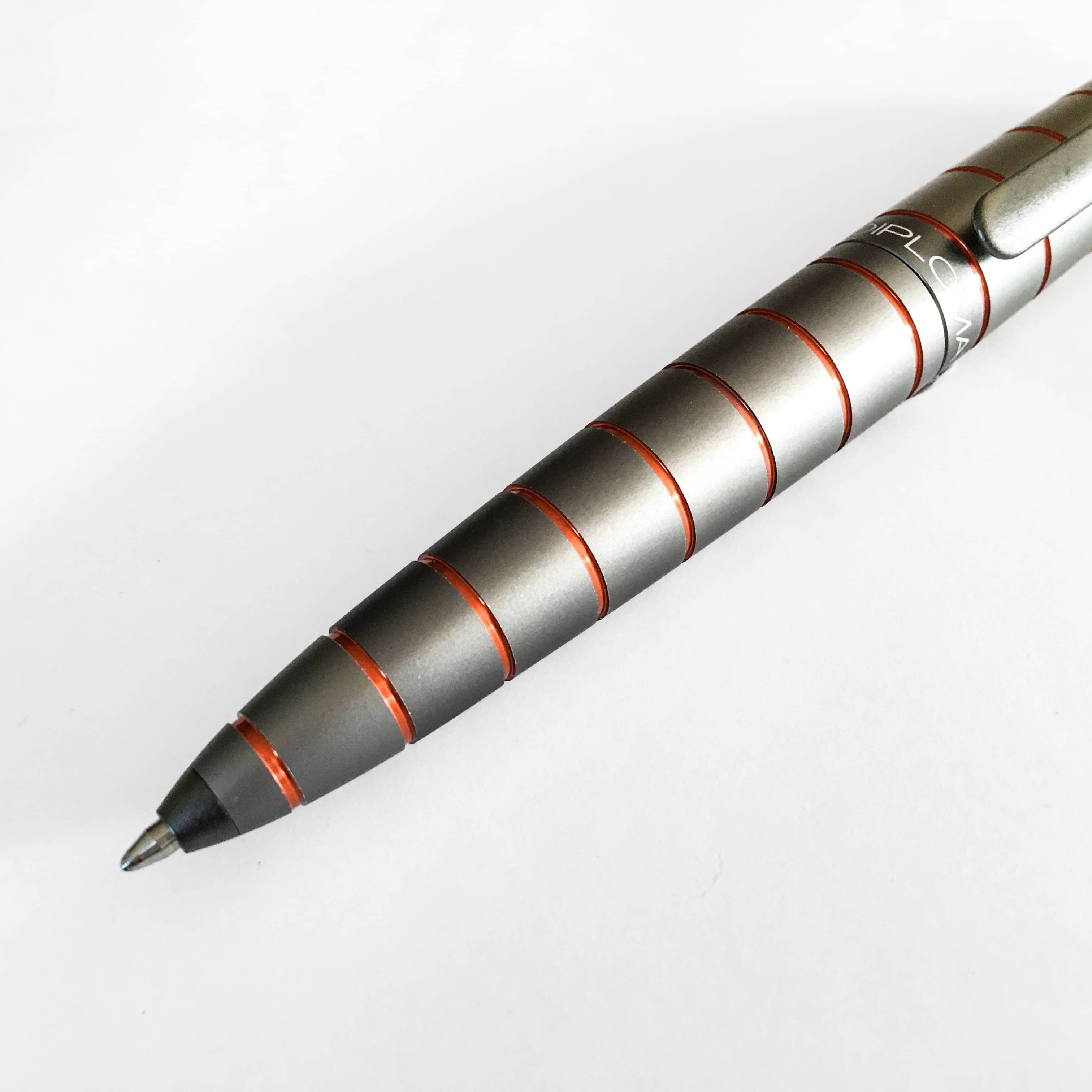 Stylo-bille Diplomat Elox Ring Grey-Orange