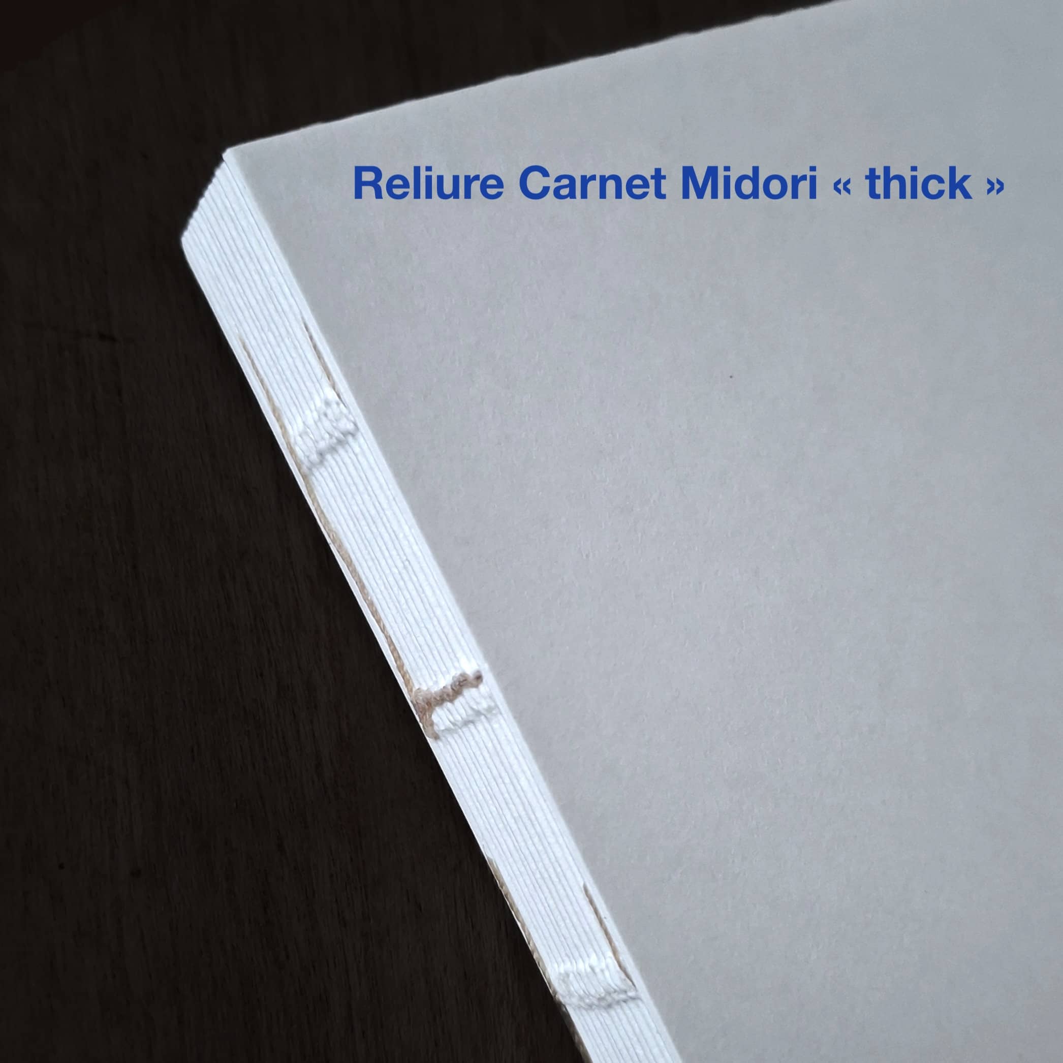 reliure du Carnet Midori format B6, papier épais