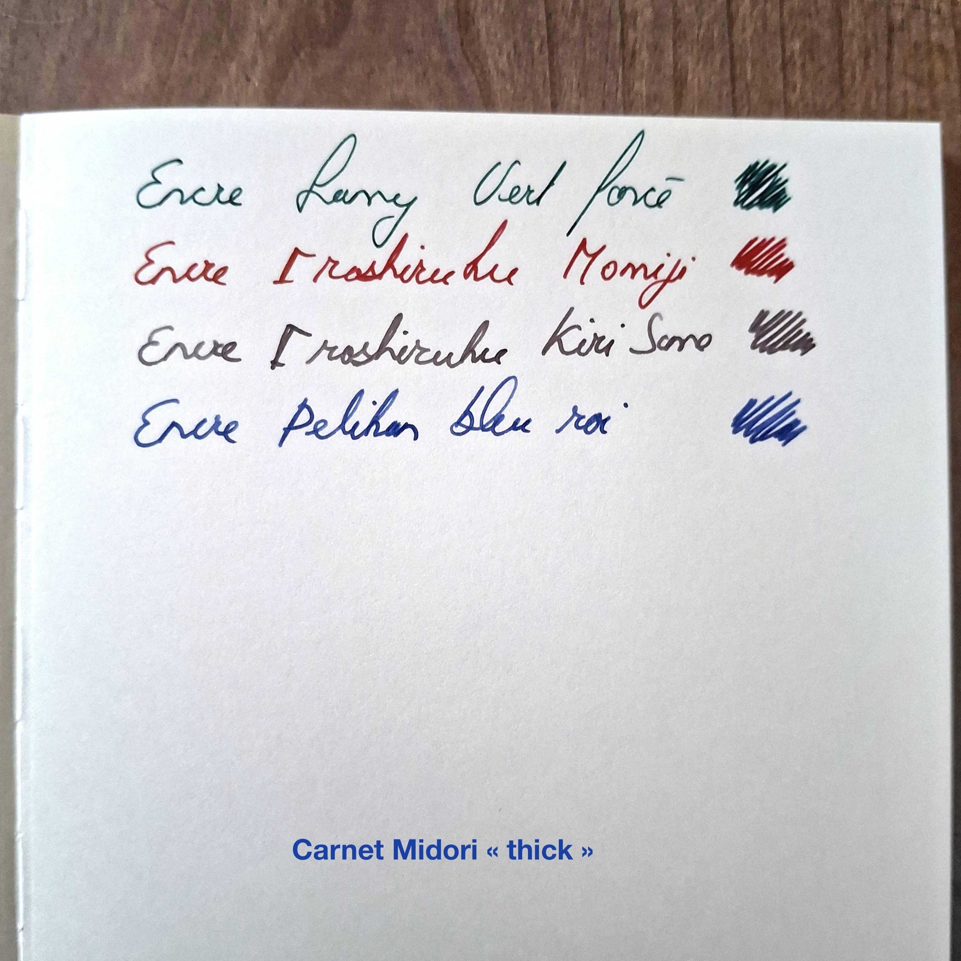 Carnet Midori format B6, papier épais