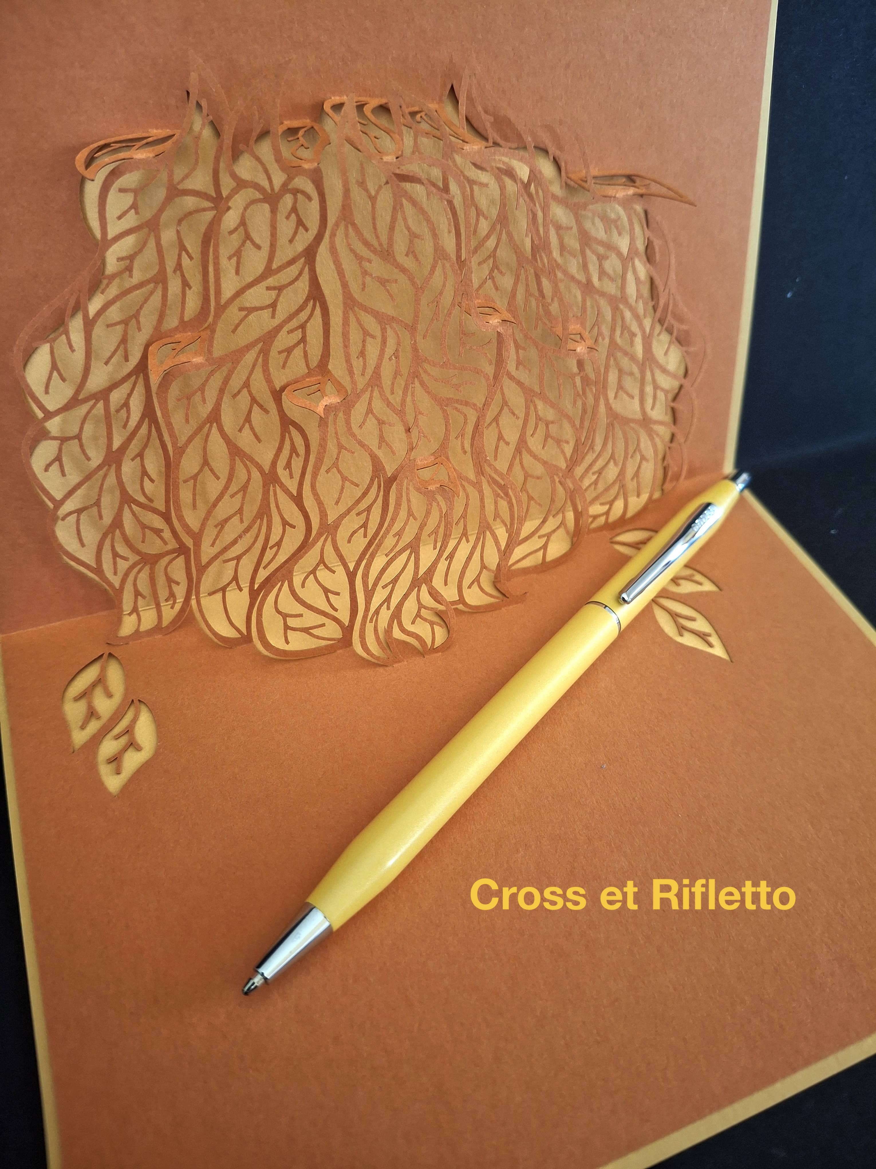 Stylo-bille Cross Classic Century Yellow_Carte pop-up Rifletto